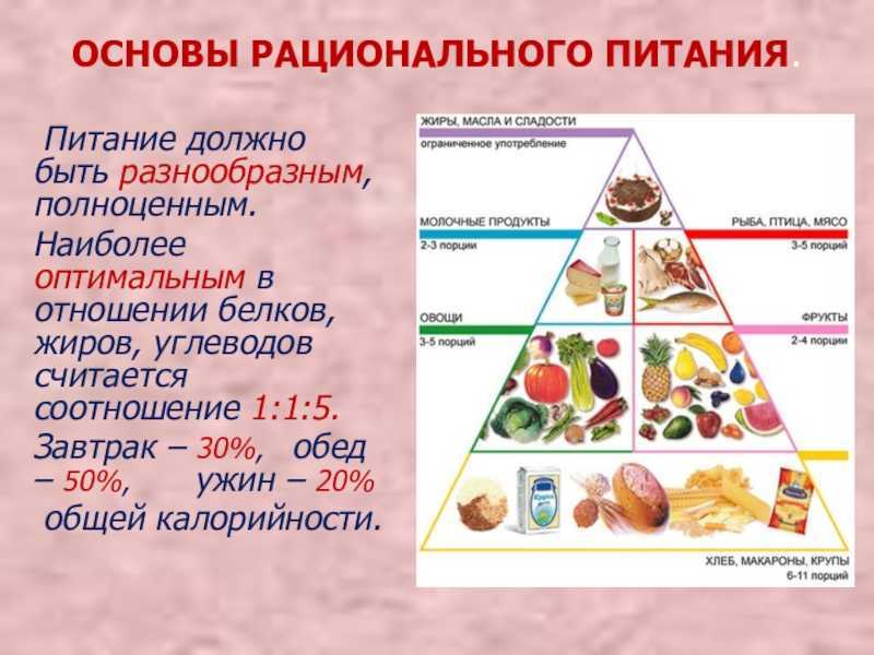 Основы рационального питания.